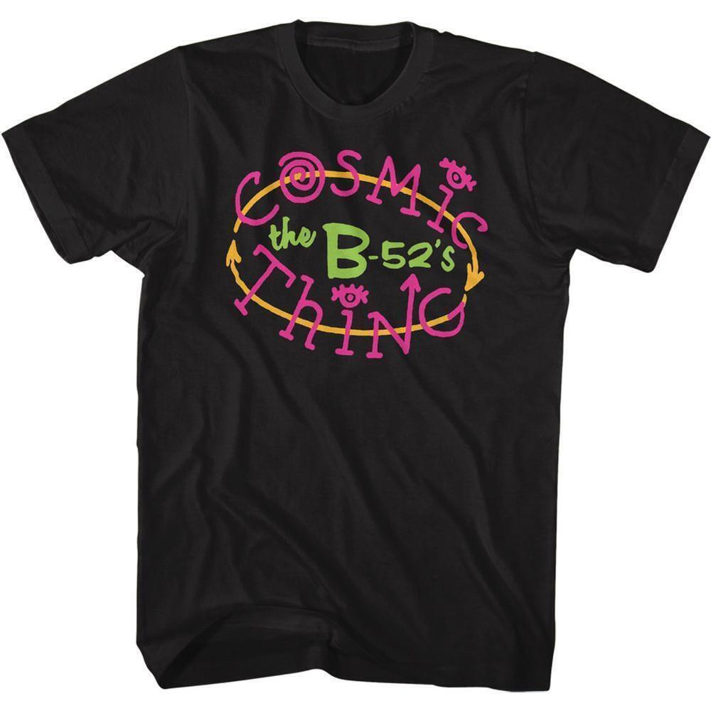 The B 52S Cosmic Thing Black Adult T Shirt